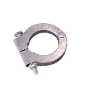 Feeder tube clamp with grade 5 bolt